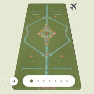 Liforme Upscale Travel Yoga Mat with Bag (Olive) NEW
